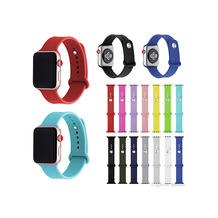 Silicone Strap For Apple Watch band 44mm 42mm iwatch band 44mm...